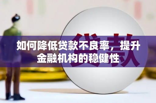 思南如何降低贷款不良率，提升金融机构的稳健性