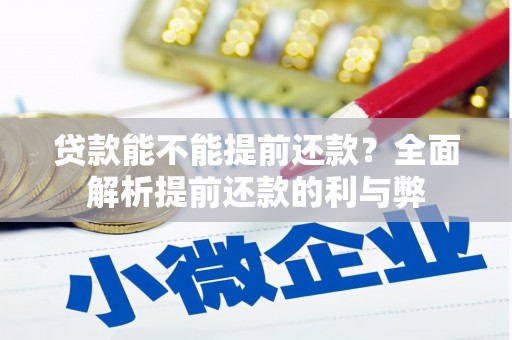德昌贷款能不能提前还款？全面解析提前还款的利与弊